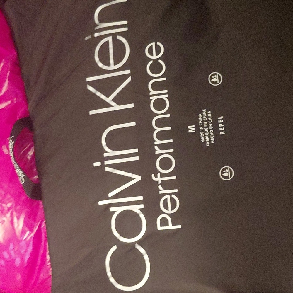 Calvin Klein Performance Fuchsia Hooded Puffer Vest - Picture 6 of 9